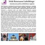 wiadomości turystyczne artykuł renesans lubelski
